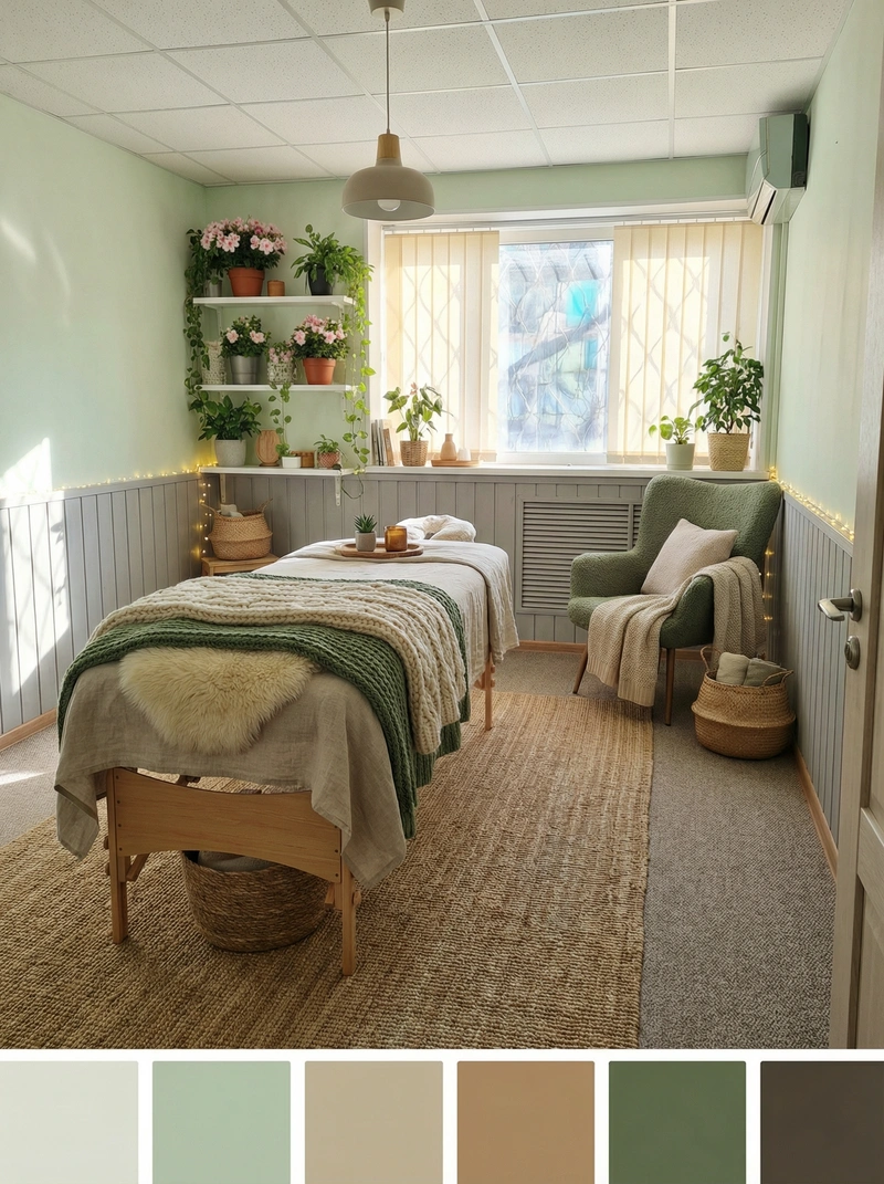 Дизайн интерьера в стиле Хюгге — Кабинет от нейросети RoomGPT