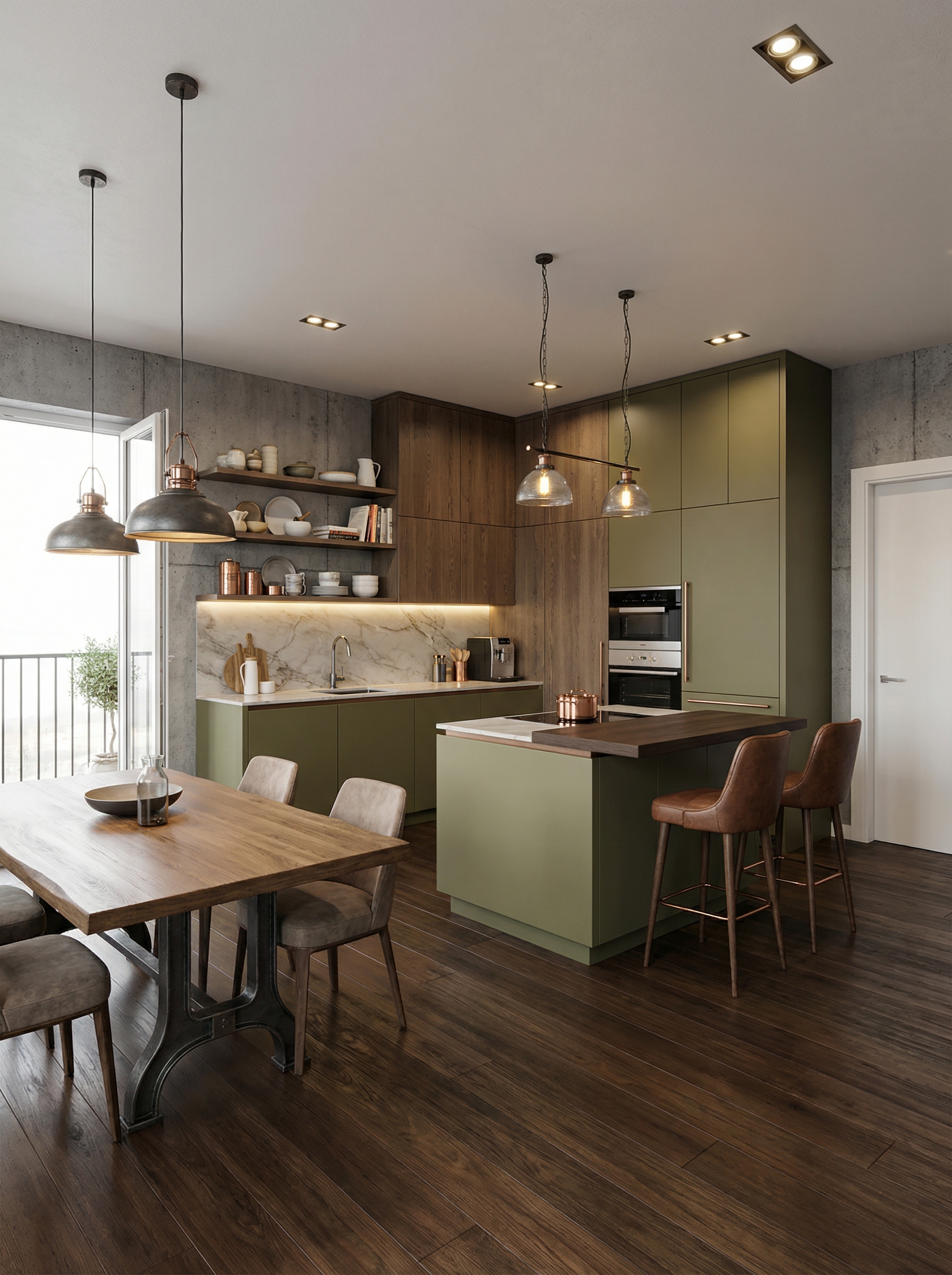 Дизайн кухни в стиле Минимализм — фото интерьера от нейросети RoomGPT