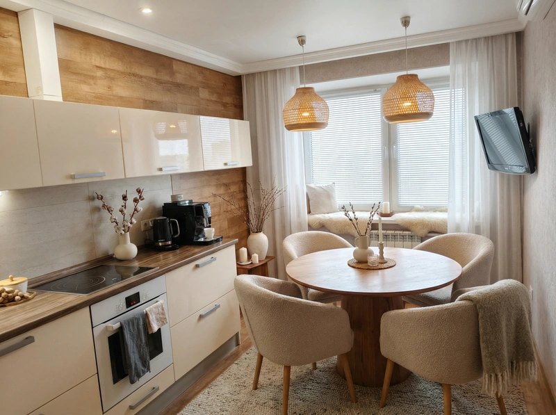 Дизайн интерьера в стиле Хюгге — Гостиная от нейросети RoomGPT