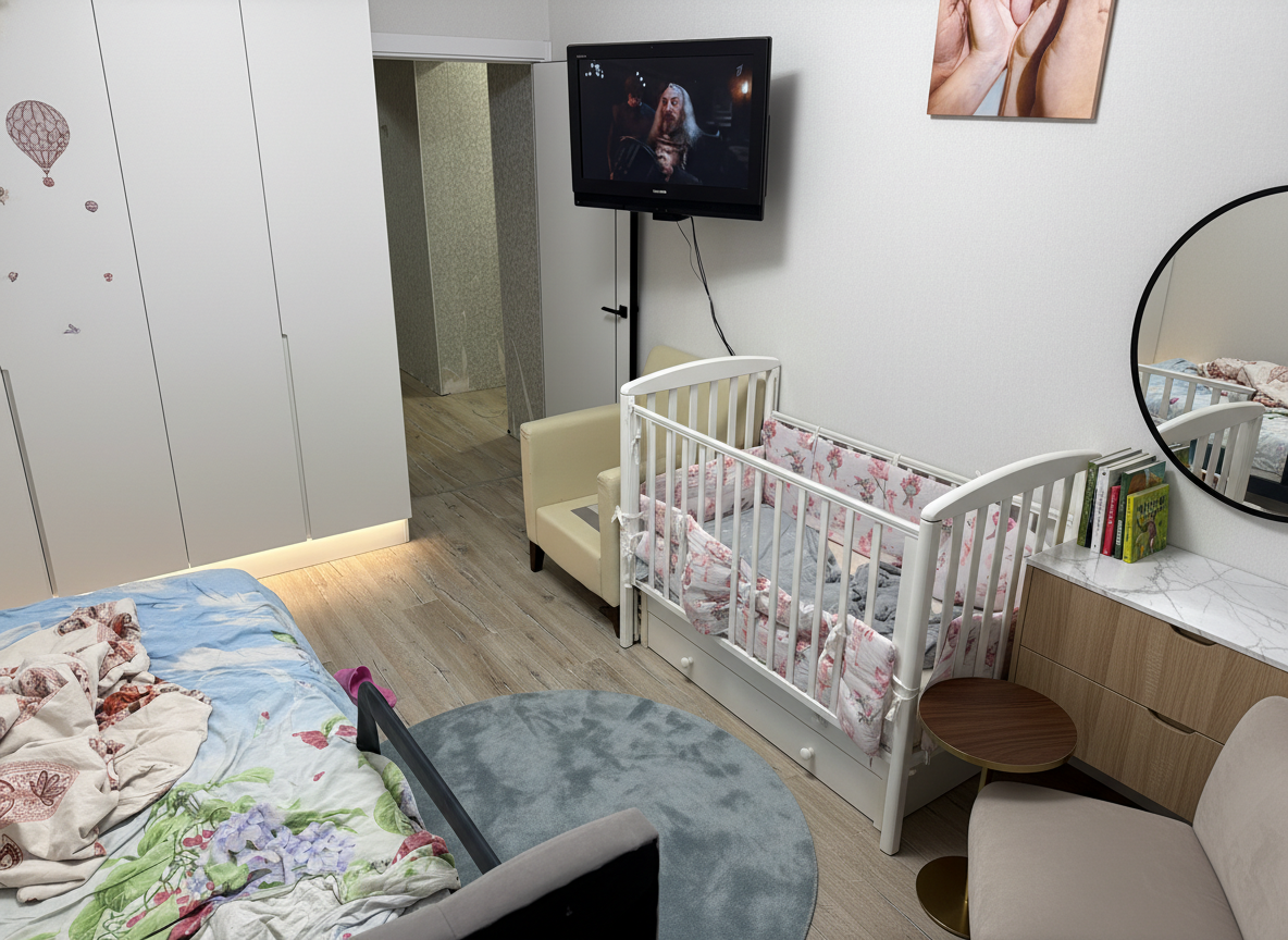 Дизайн детской в стиле Минимализм — фото интерьера от нейросети RoomGPT