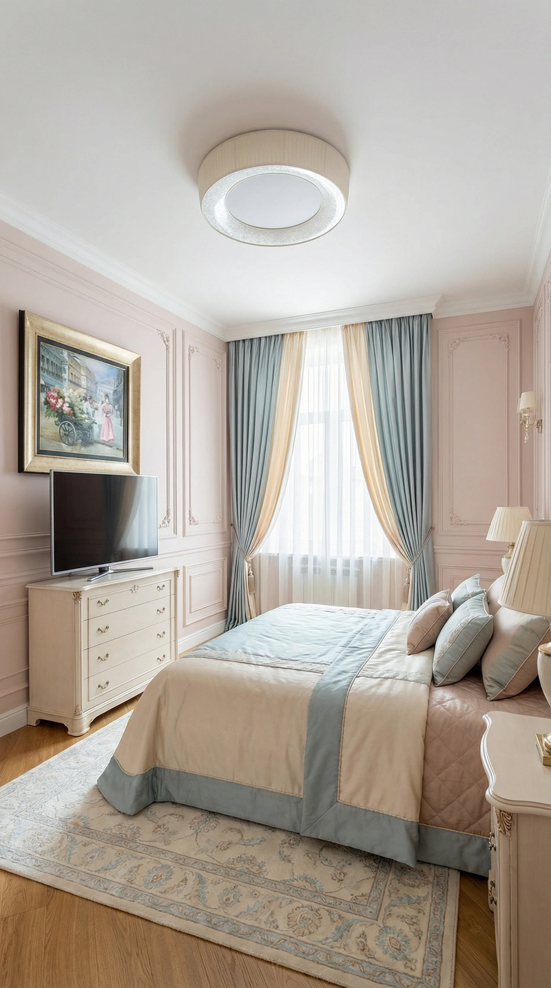 Дизайн интерьера в стиле Классика — Спальня от нейросети RoomGPT