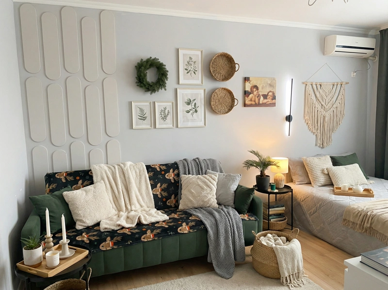 Дизайн интерьера в стиле Хюгге — Гостиная от нейросети RoomGPT