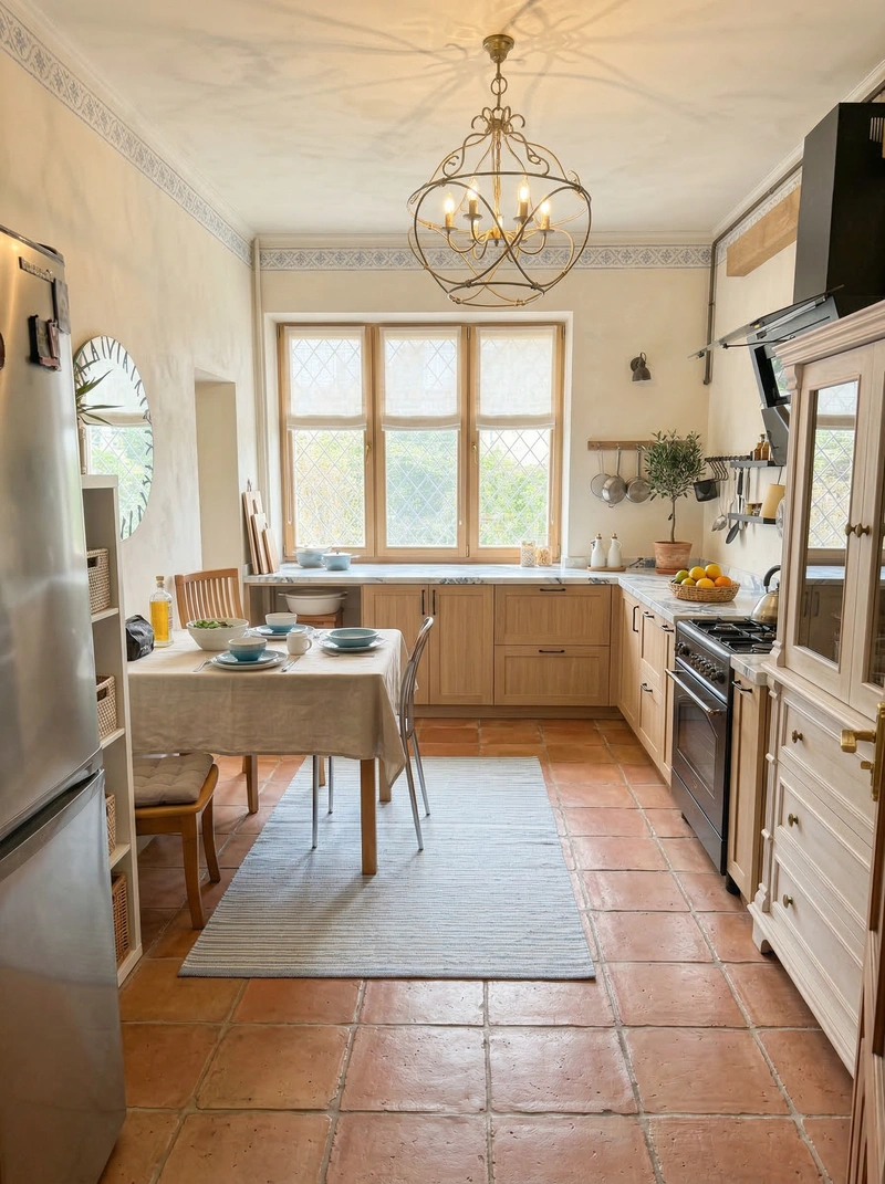 Дизайн кухни в стиле Сканди — фото интерьера от нейросети RoomGPT