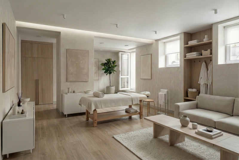 Дизайн интерьера в стиле Контемпорари — Гостиная от нейросети RoomGPT