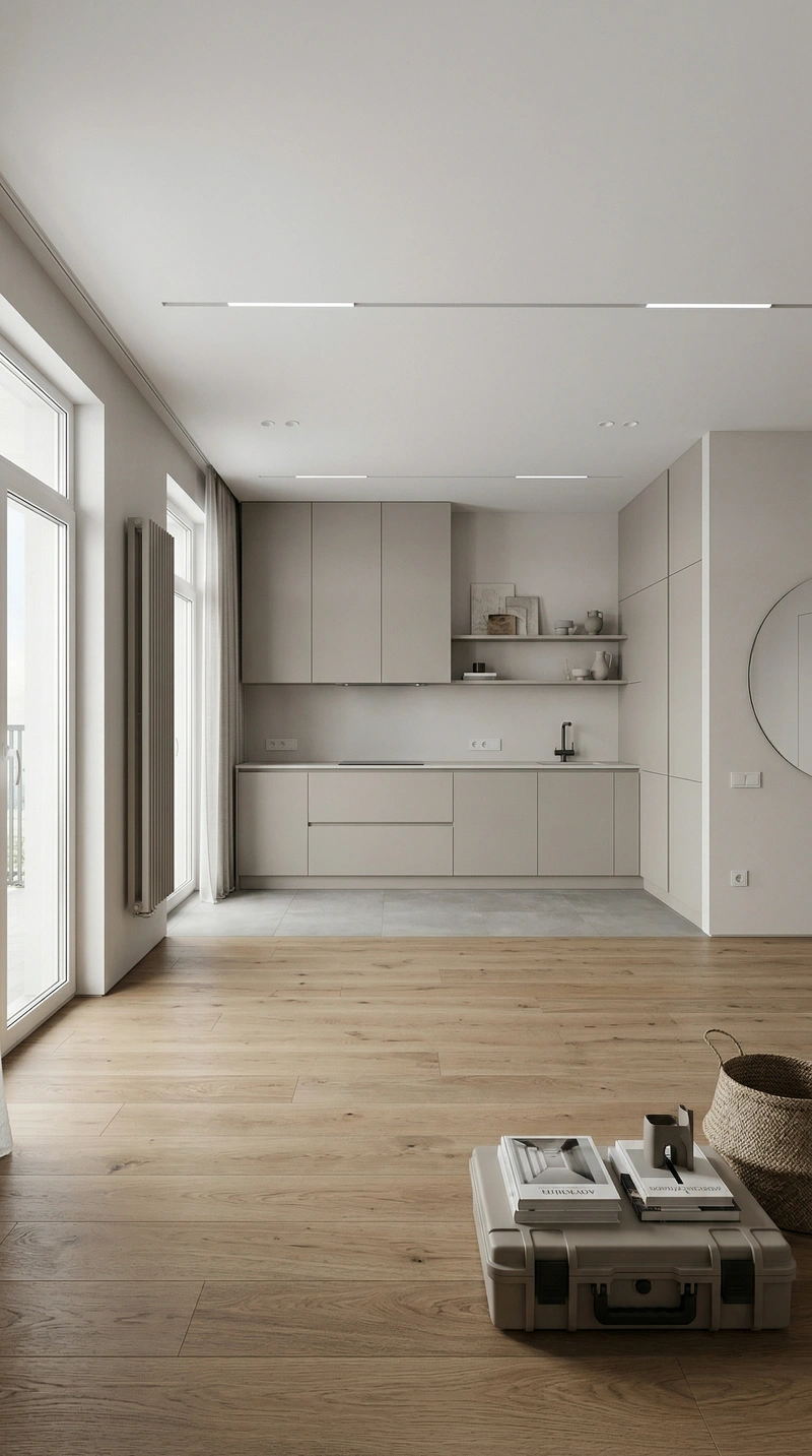 Дизайн кухни в стиле Минимализм — фото интерьера от нейросети RoomGPT