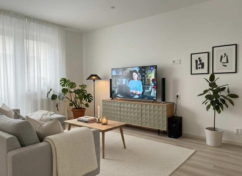 Дизайн интерьера в стиле Хюгге — Гостиная от нейросети RoomGPT