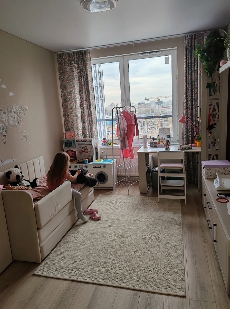 Дизайн детской в стиле Japandi — фото интерьера от нейросети RoomGPT