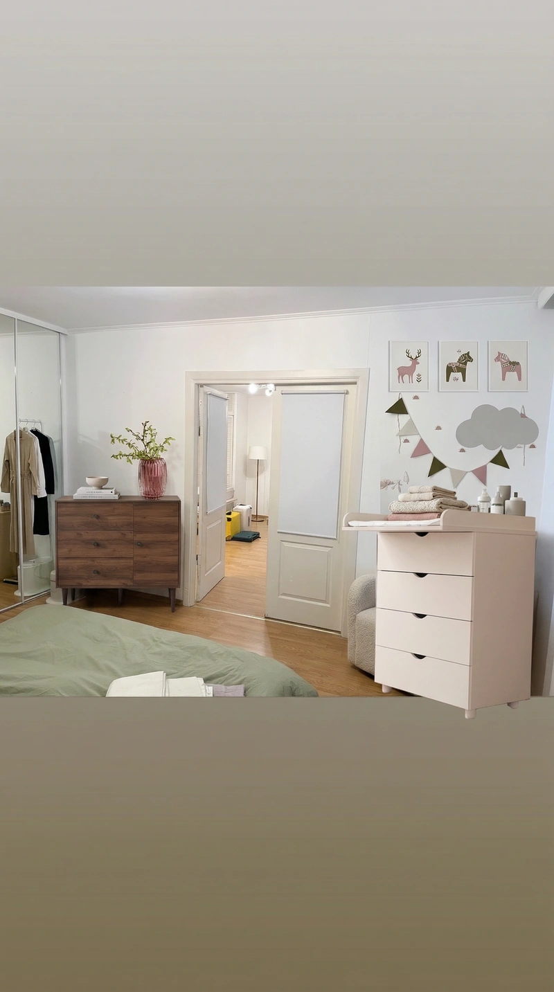 Дизайн интерьера в стиле Сканди — Спальня от нейросети RoomGPT