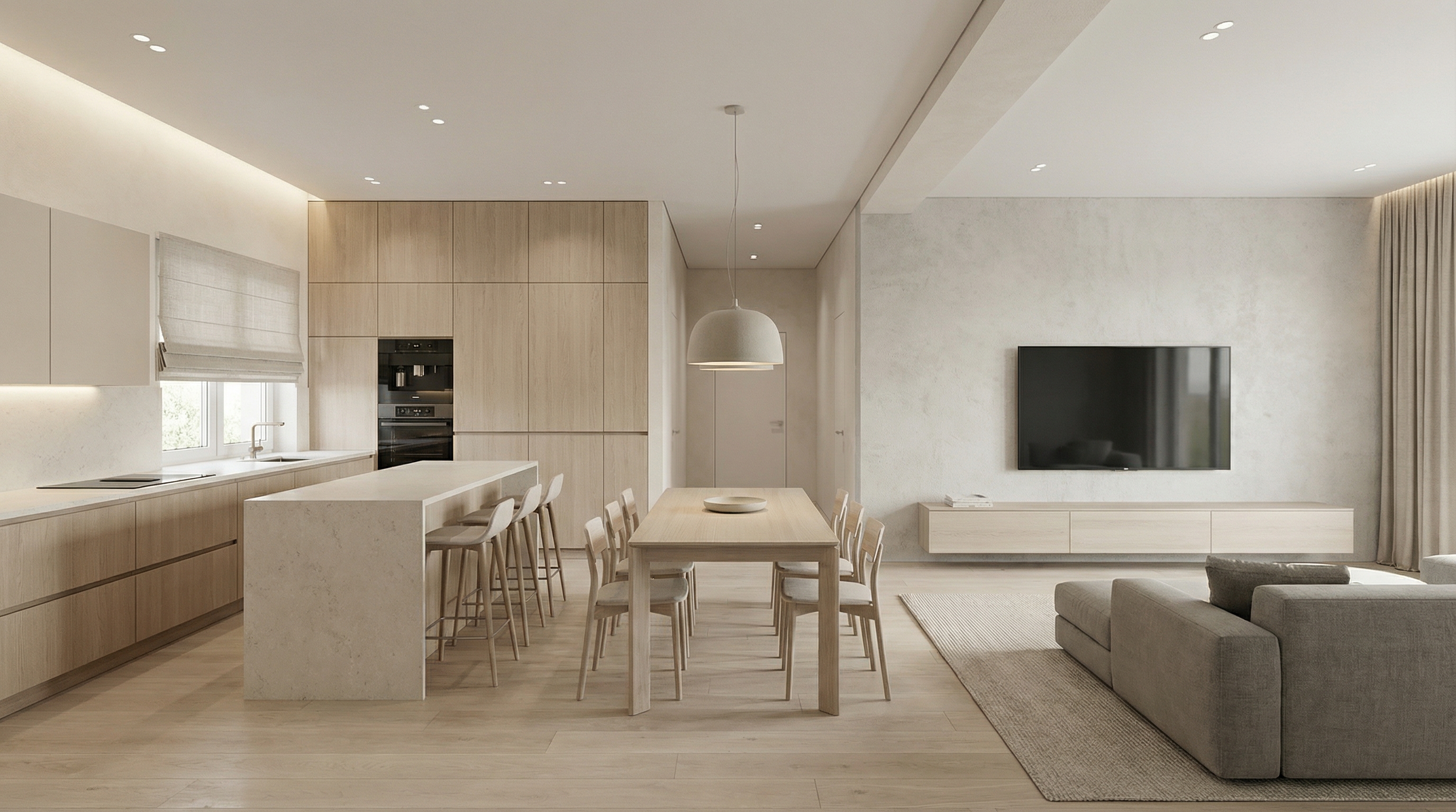 Дизайн гостиной в стиле Минимализм — фото интерьера от нейросети RoomGPT