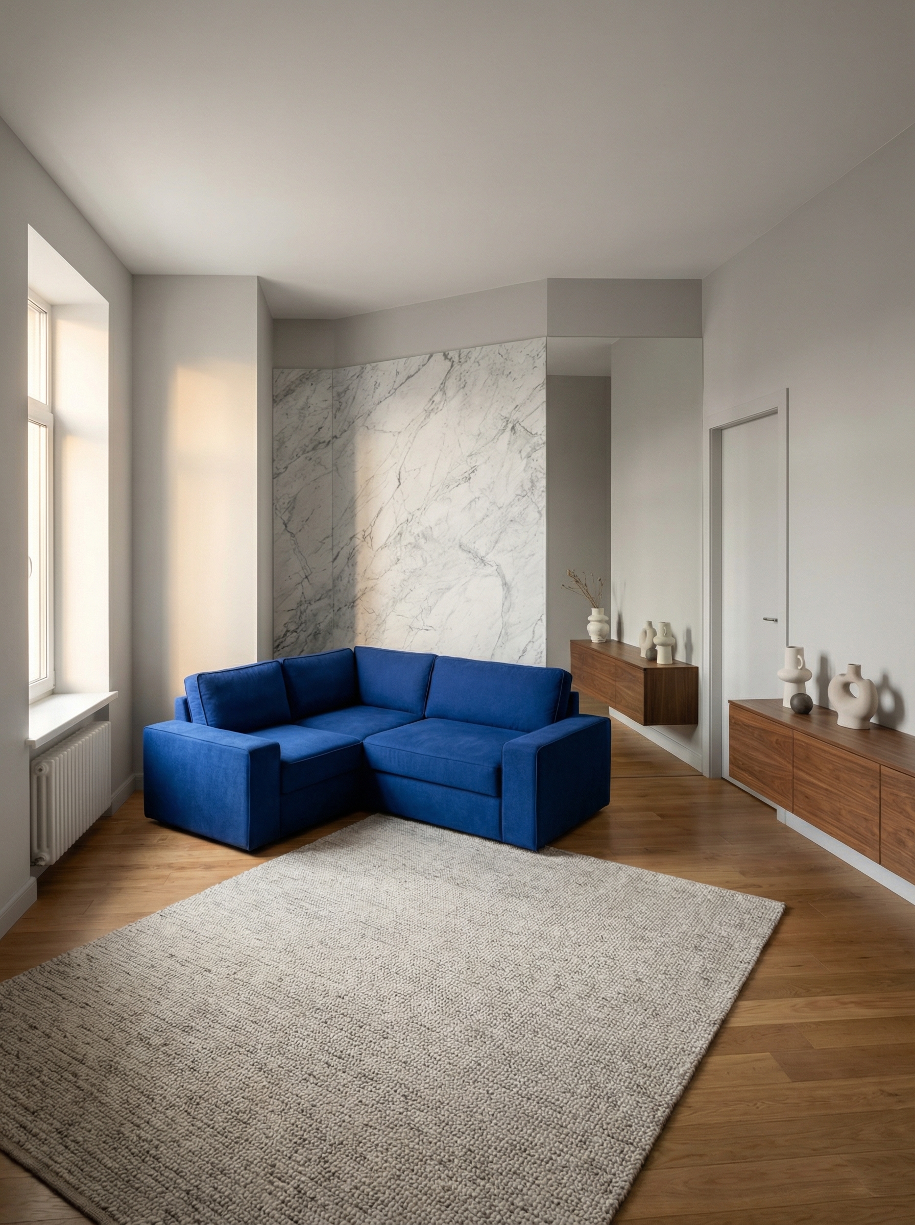 Дизайн гостиной в стиле Минимализм — фото интерьера от нейросети RoomGPT