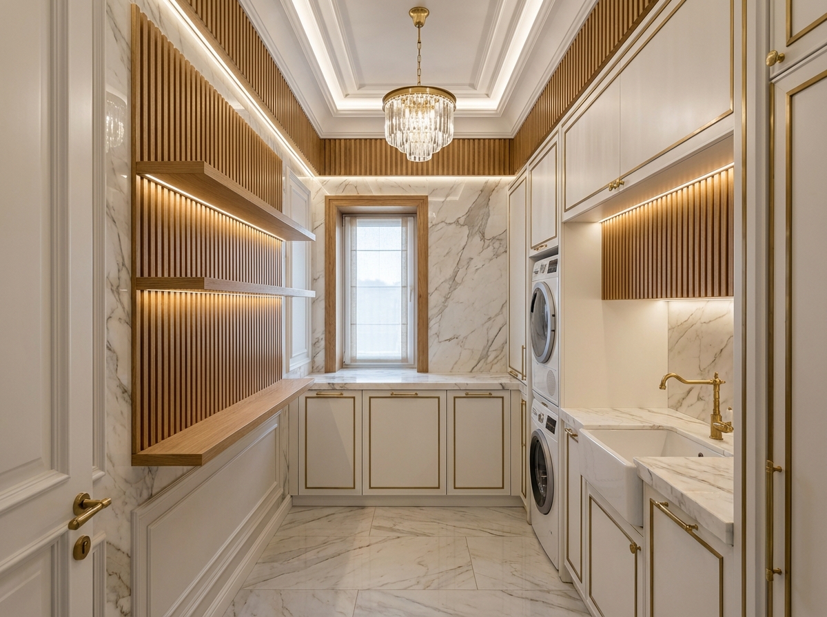 Дизайн ванной в стиле Неоклассика — фото интерьера от нейросети RoomGPT