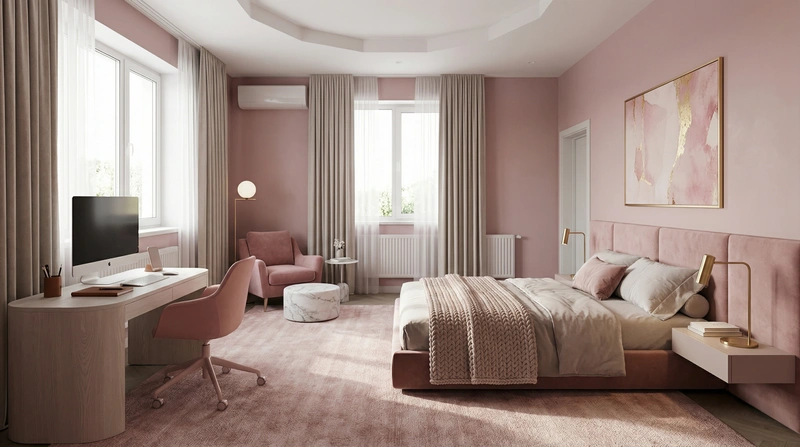 Дизайн спальни в стиле Минимализм — фото интерьера от нейросети RoomGPT