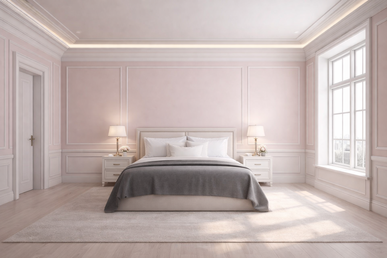 Дизайн спальни в стиле Классика — фото интерьера от нейросети RoomGPT