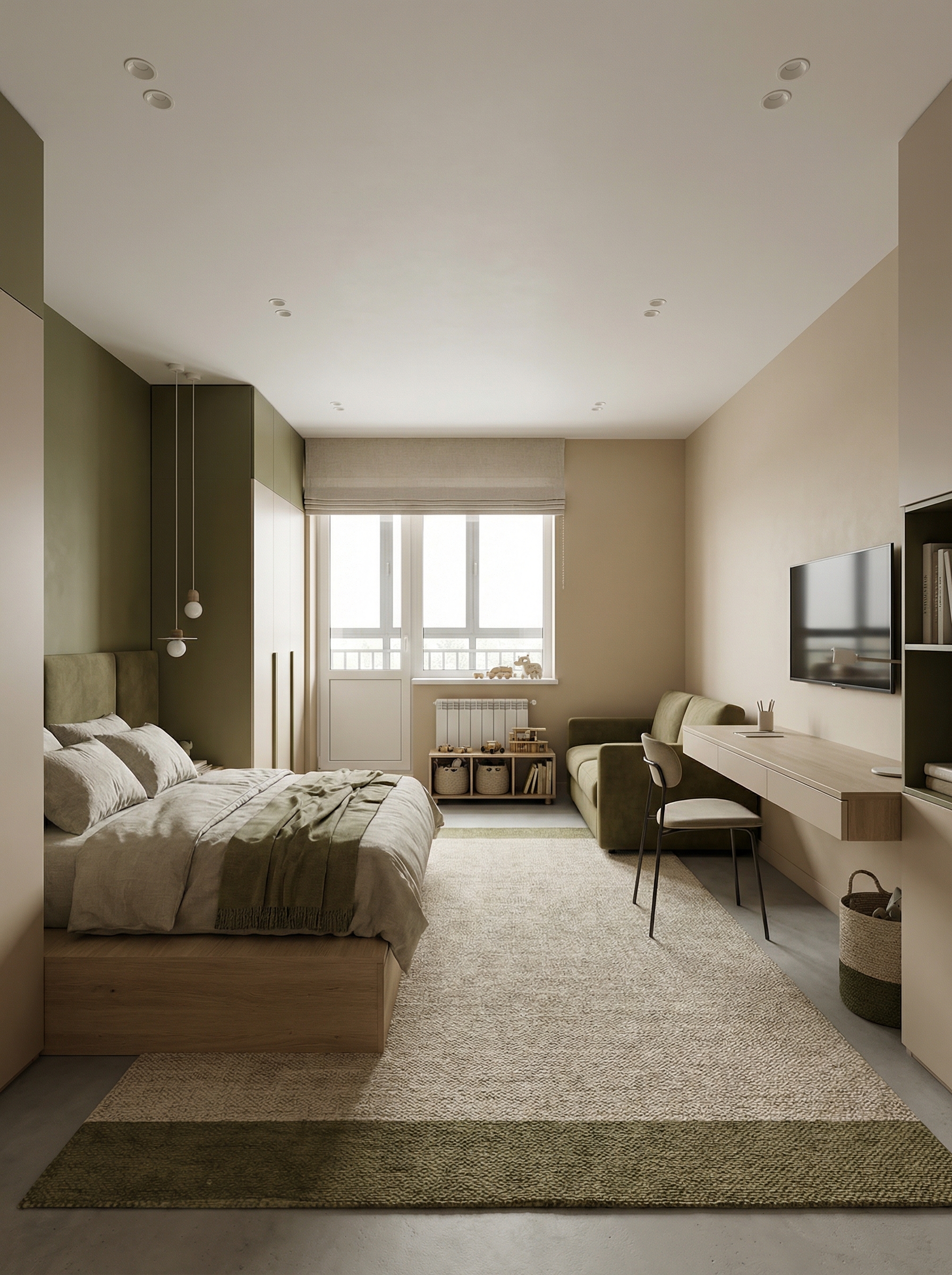 Дизайн детской в стиле Минимализм — фото интерьера от нейросети RoomGPT