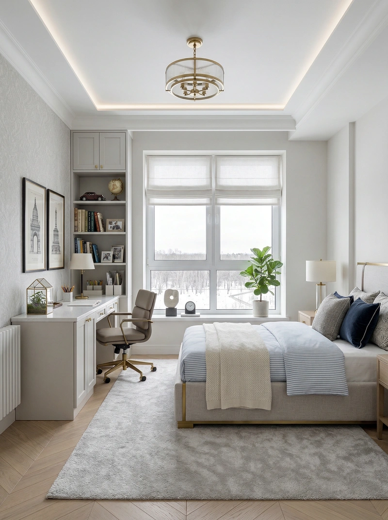 Дизайн интерьера в стиле Классика — Детская от нейросети RoomGPT