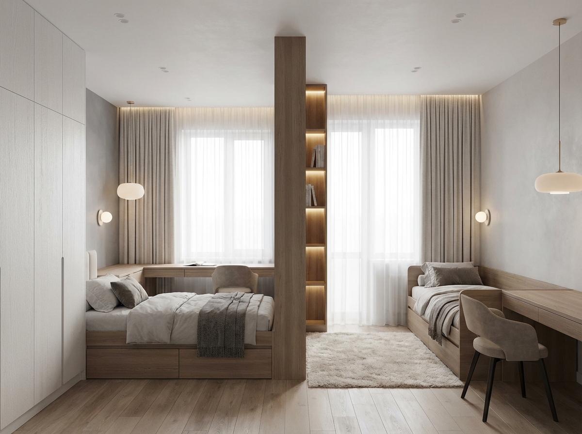 Дизайн детской в стиле Минимализм — фото интерьера от нейросети RoomGPT