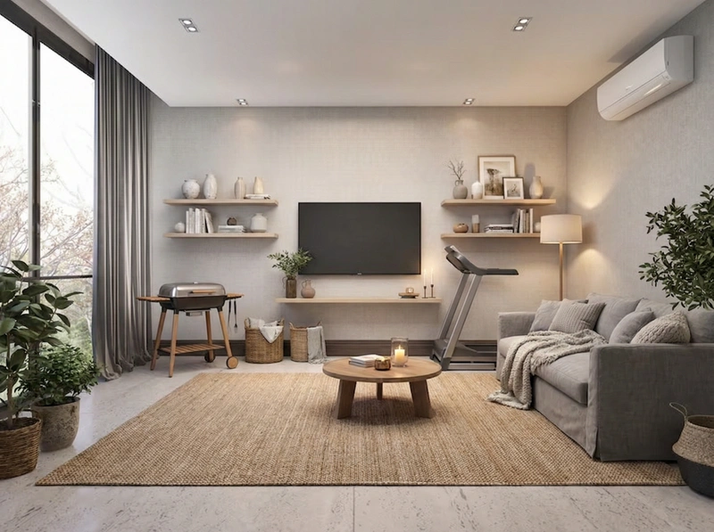 Дизайн интерьера в стиле Хюгге — Гостиная от нейросети RoomGPT