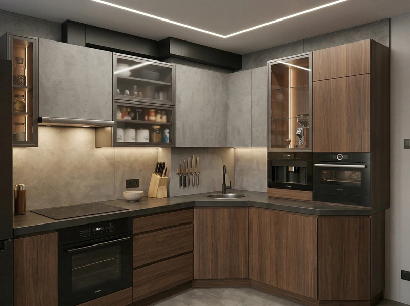 Дизайн кухни в стиле Минимализм — фото интерьера от нейросети RoomGPT