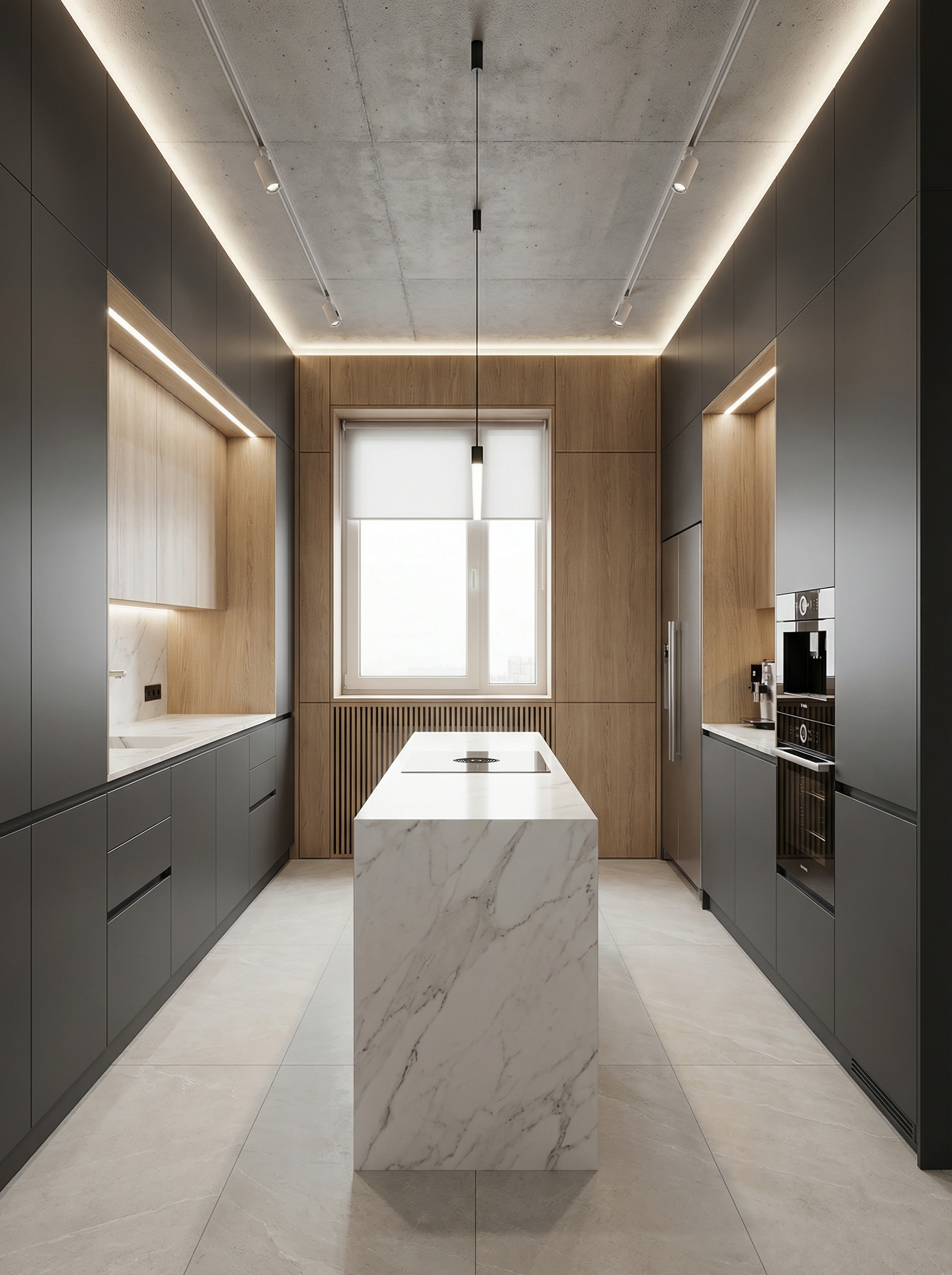 Дизайн кухни в стиле Минимализм — фото интерьера от нейросети RoomGPT