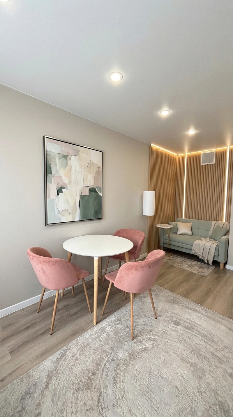 Дизайн гостиной в стиле Минимализм — фото интерьера от нейросети RoomGPT