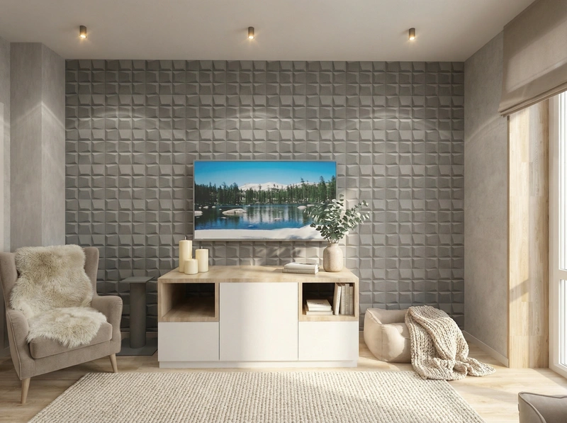 Дизайн интерьера в стиле Хюгге — Гостиная от нейросети RoomGPT