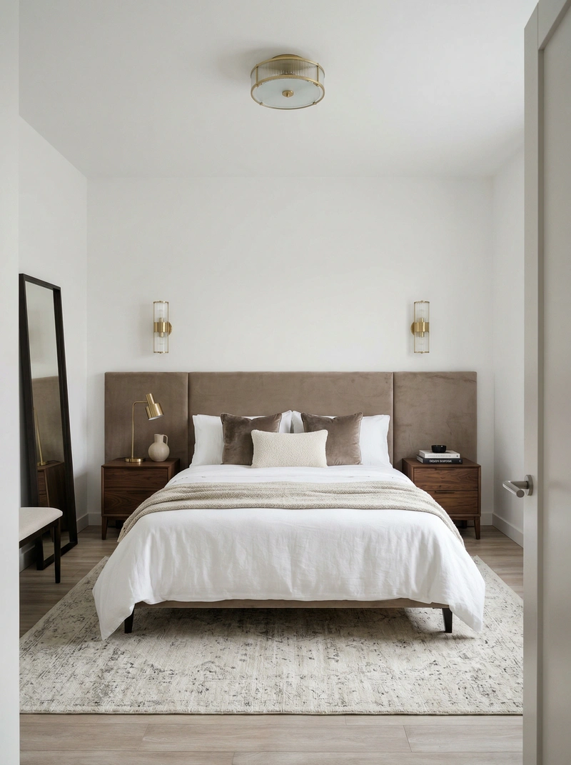 Дизайн интерьера в стиле Контемпорари — Спальня от нейросети RoomGPT