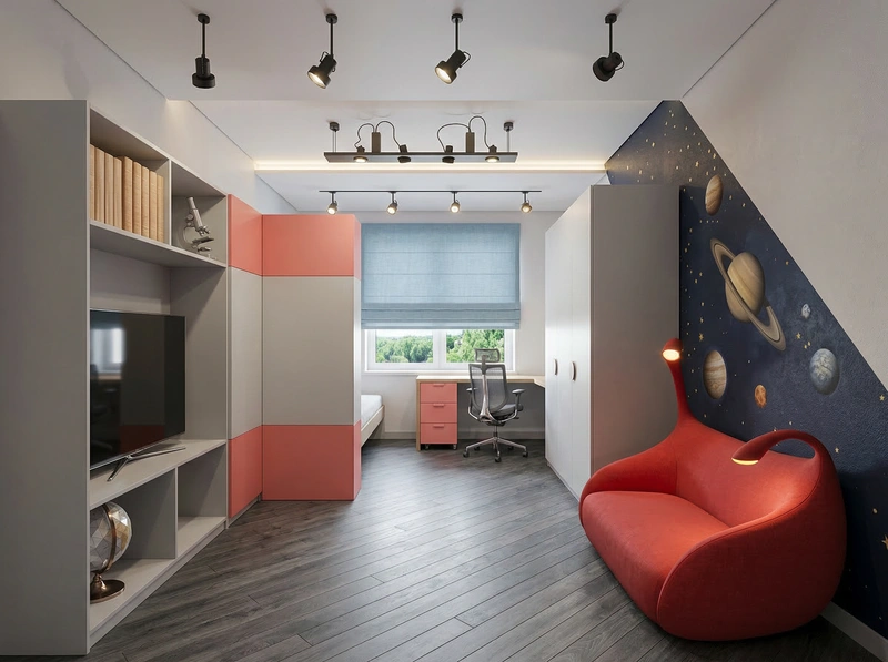 Дизайн интерьера в стиле Минимализм — Детская от нейросети RoomGPT