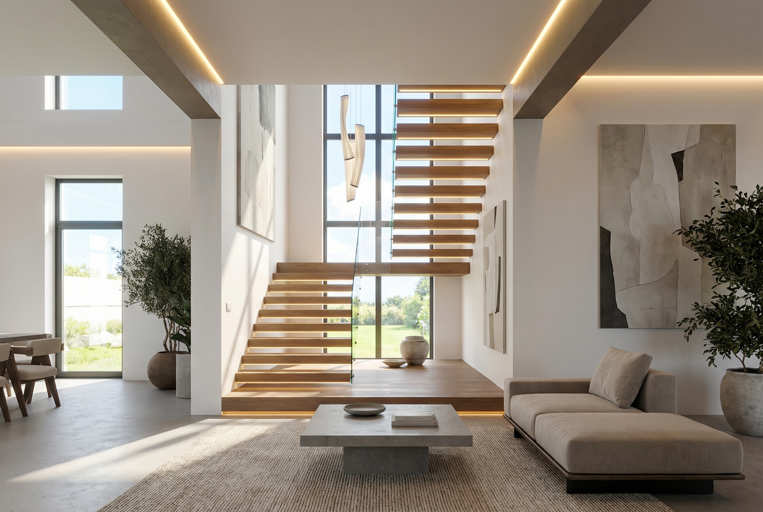 Дизайн гостиной в стиле Минимализм — фото интерьера от нейросети RoomGPT