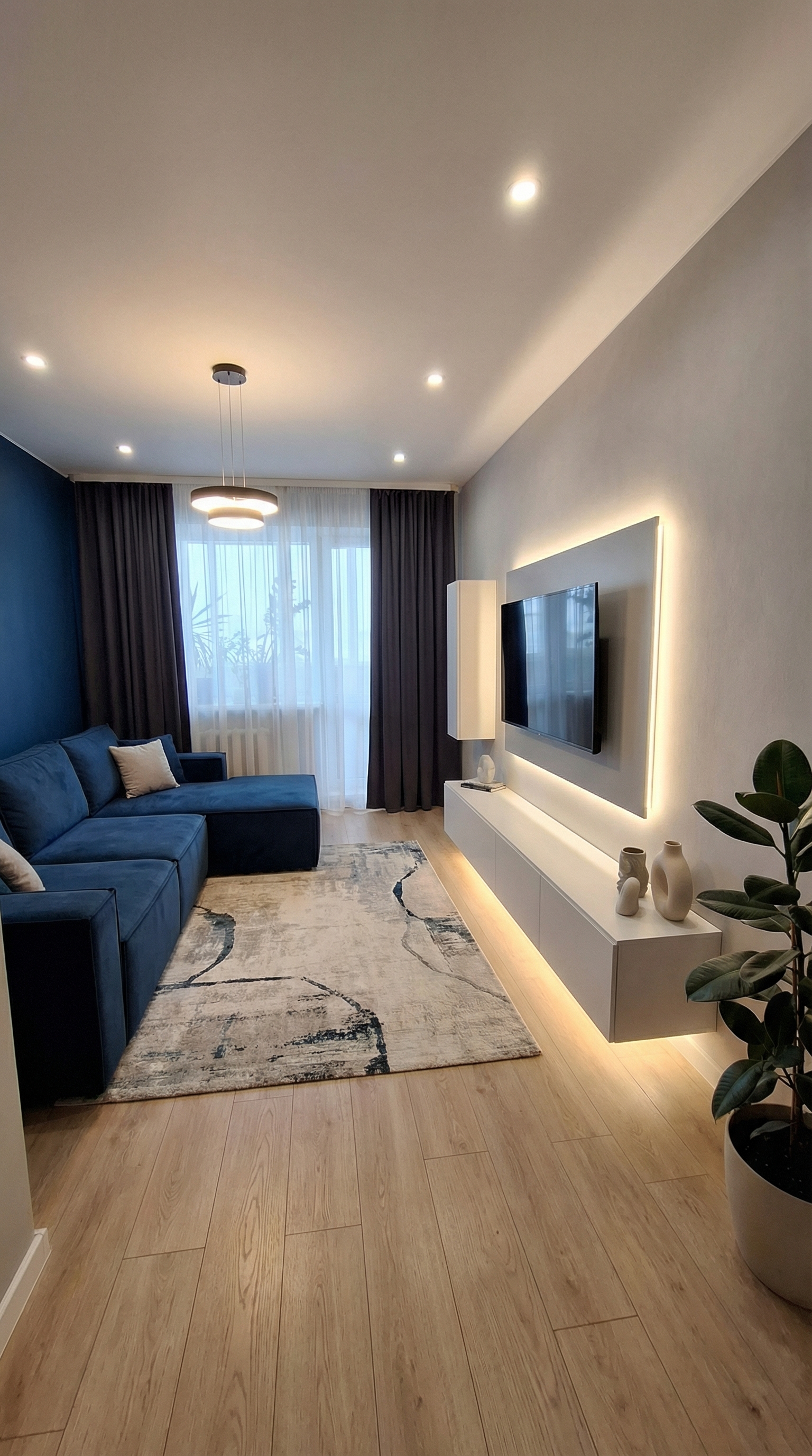 Дизайн гостиной в стиле Минимализм — фото интерьера от нейросети RoomGPT