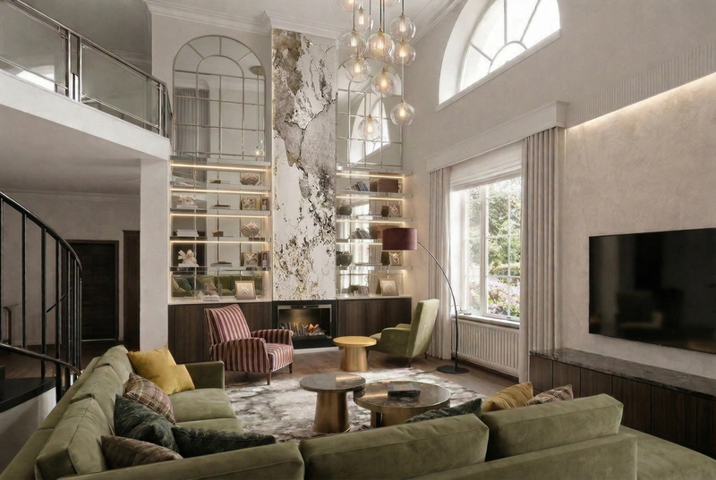 Дизайн гостиной в стиле Без стиля — фото интерьера от нейросети RoomGPT