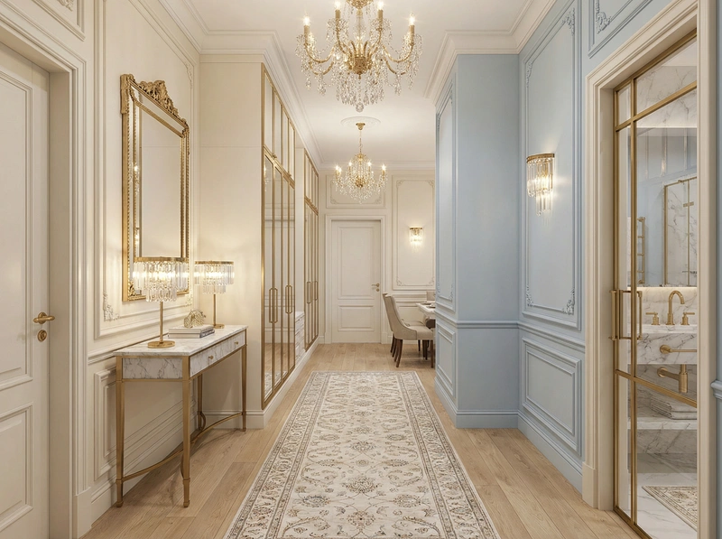Дизайн интерьера в стиле Неоклассика — Прихожая от нейросети RoomGPT