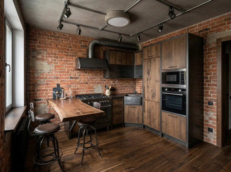 Лофт — Кухня | RoomGPT