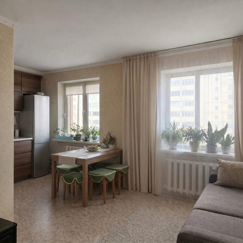 Дизайн гостиной в стиле Без стиля — фото интерьера от нейросети RoomGPT