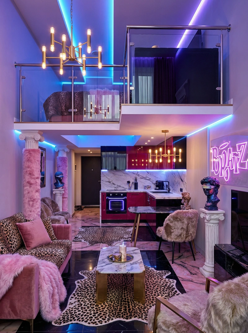 Дизайн интерьера в стиле Классика — Гостиная от нейросети RoomGPT