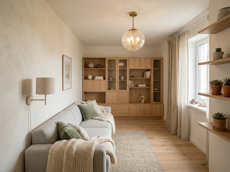 Дизайн интерьера в стиле Хюгге — Спальня от нейросети RoomGPT