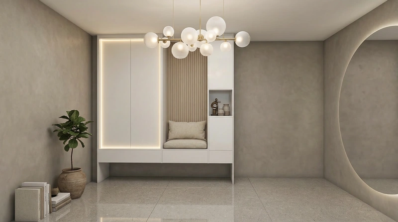 Дизайн интерьера в стиле Минимализм — Прихожая от нейросети RoomGPT