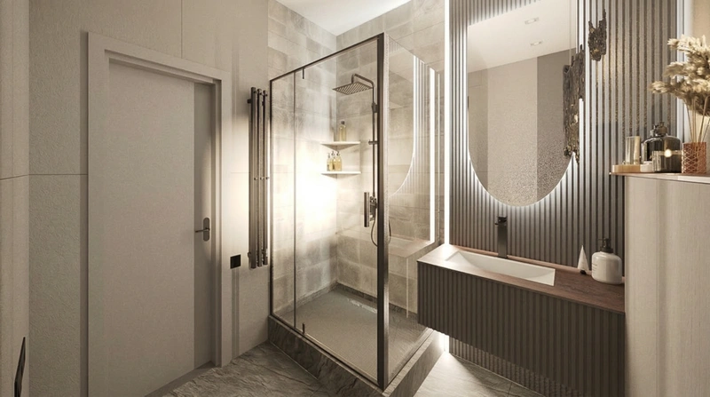 Дизайн ванной в стиле Без стиля — фото интерьера от нейросети RoomGPT