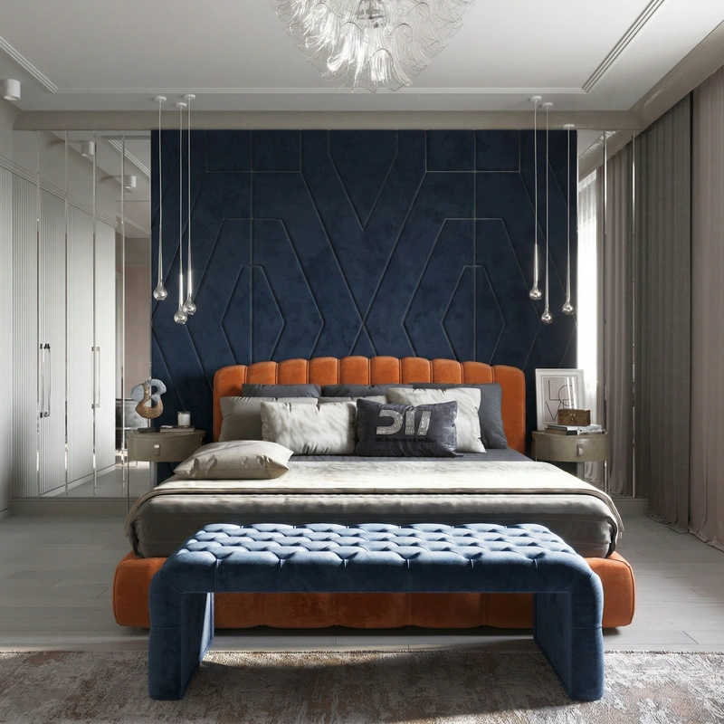 Дизайн интерьера в стиле Эклектика — Гостиная от нейросети RoomGPT