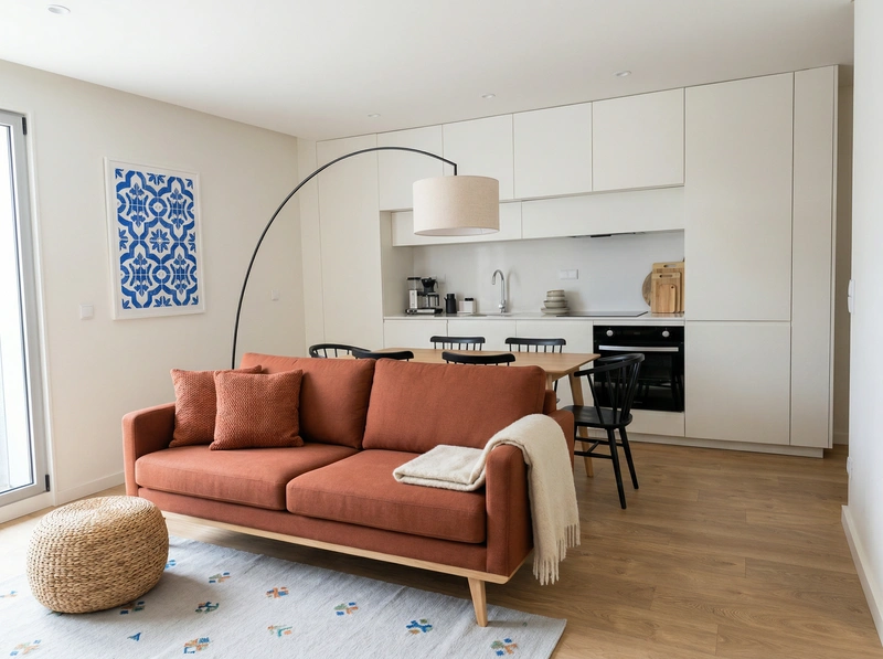 Дизайн интерьера в стиле Сканди — Гостиная от нейросети RoomGPT