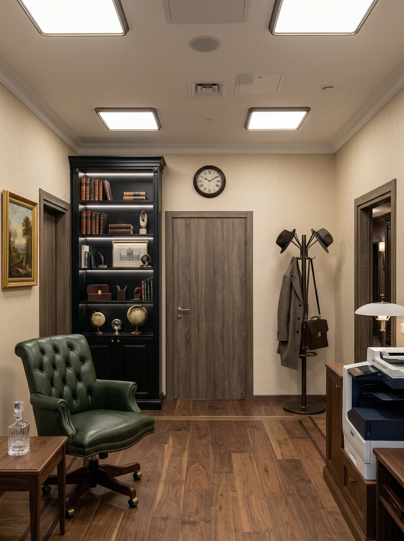 Дизайн интерьера в стиле Классика — Кабинет от нейросети RoomGPT