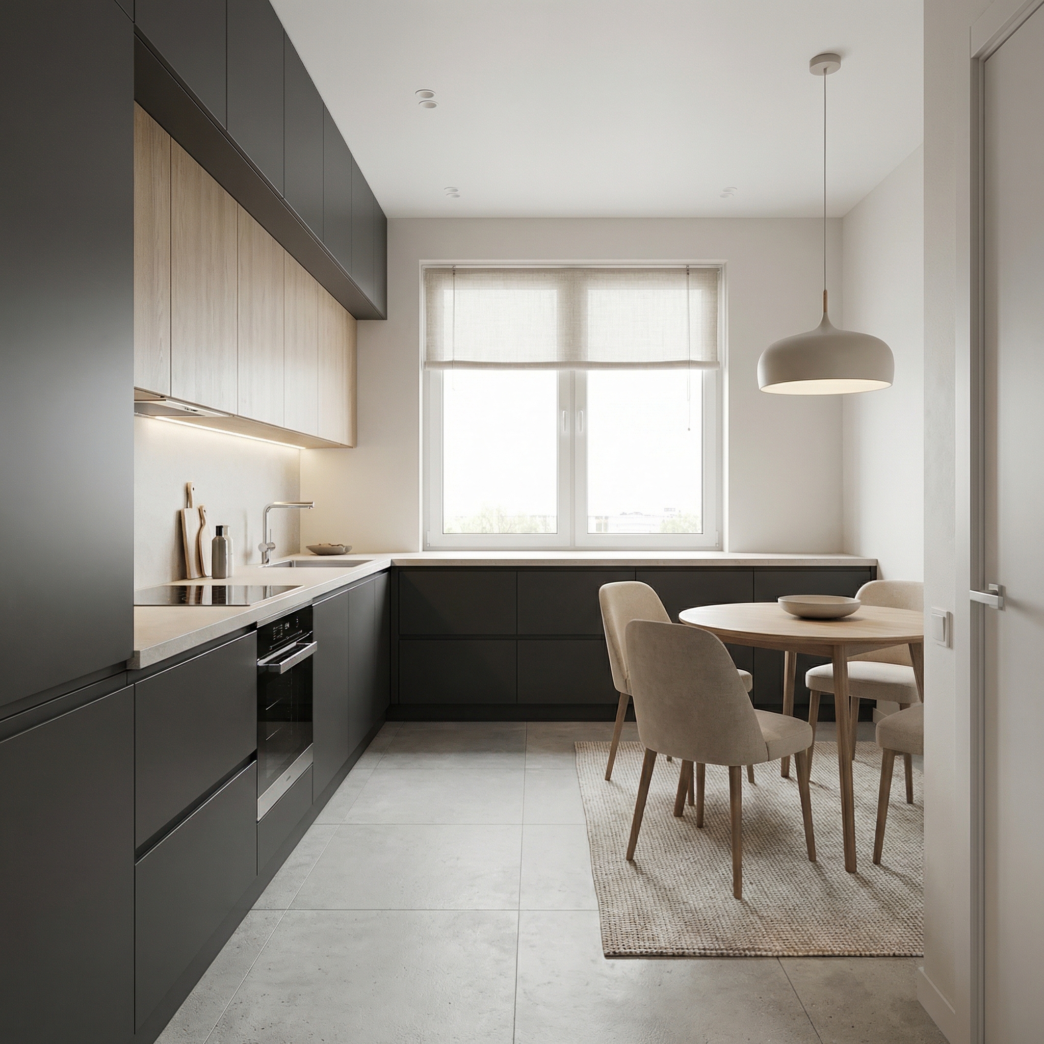 Дизайн кухни в стиле Минимализм — фото интерьера от нейросети RoomGPT