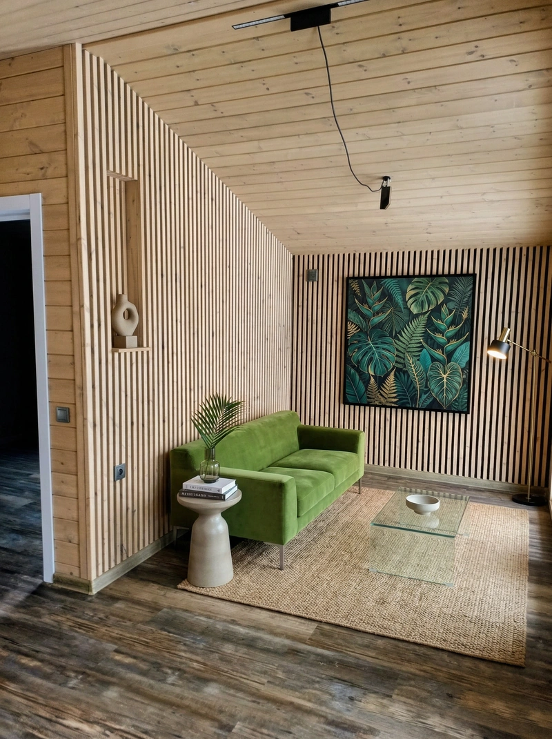 Дизайн интерьера в стиле Минимализм — Гостиная от нейросети RoomGPT