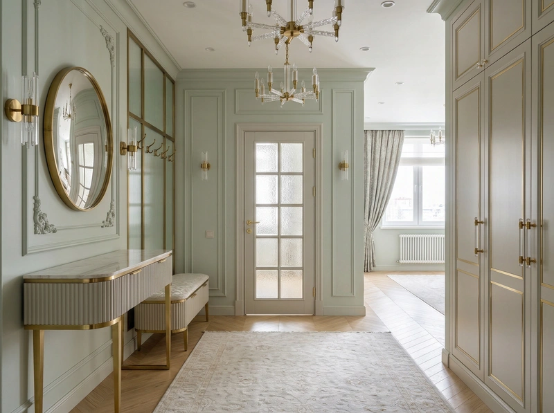 Дизайн интерьера в стиле Неоклассика — Прихожая от нейросети RoomGPT