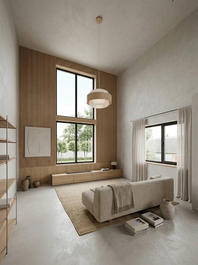 Дизайн гостиной в стиле Минимализм — фото интерьера от нейросети RoomGPT