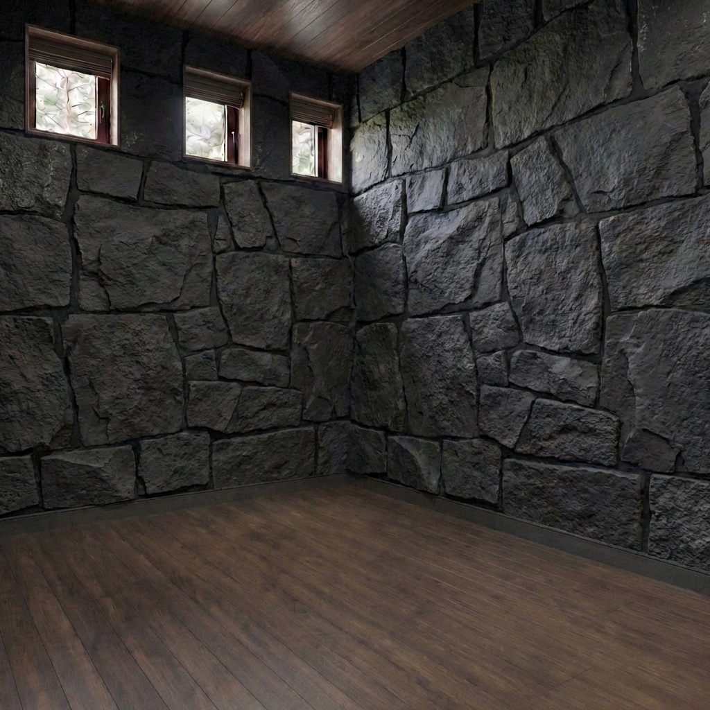 Дизайн спальни в стиле Блэктэк — фото интерьера от нейросети RoomGPT