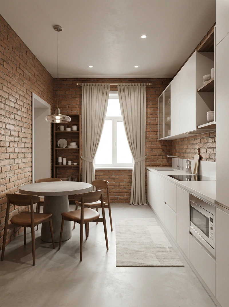 Дизайн кухни в стиле Минимализм — фото интерьера от нейросети RoomGPT