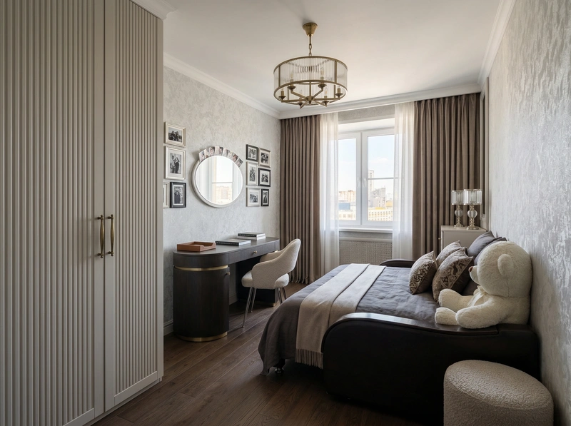 Дизайн интерьера в стиле Классика — Спальня от нейросети RoomGPT