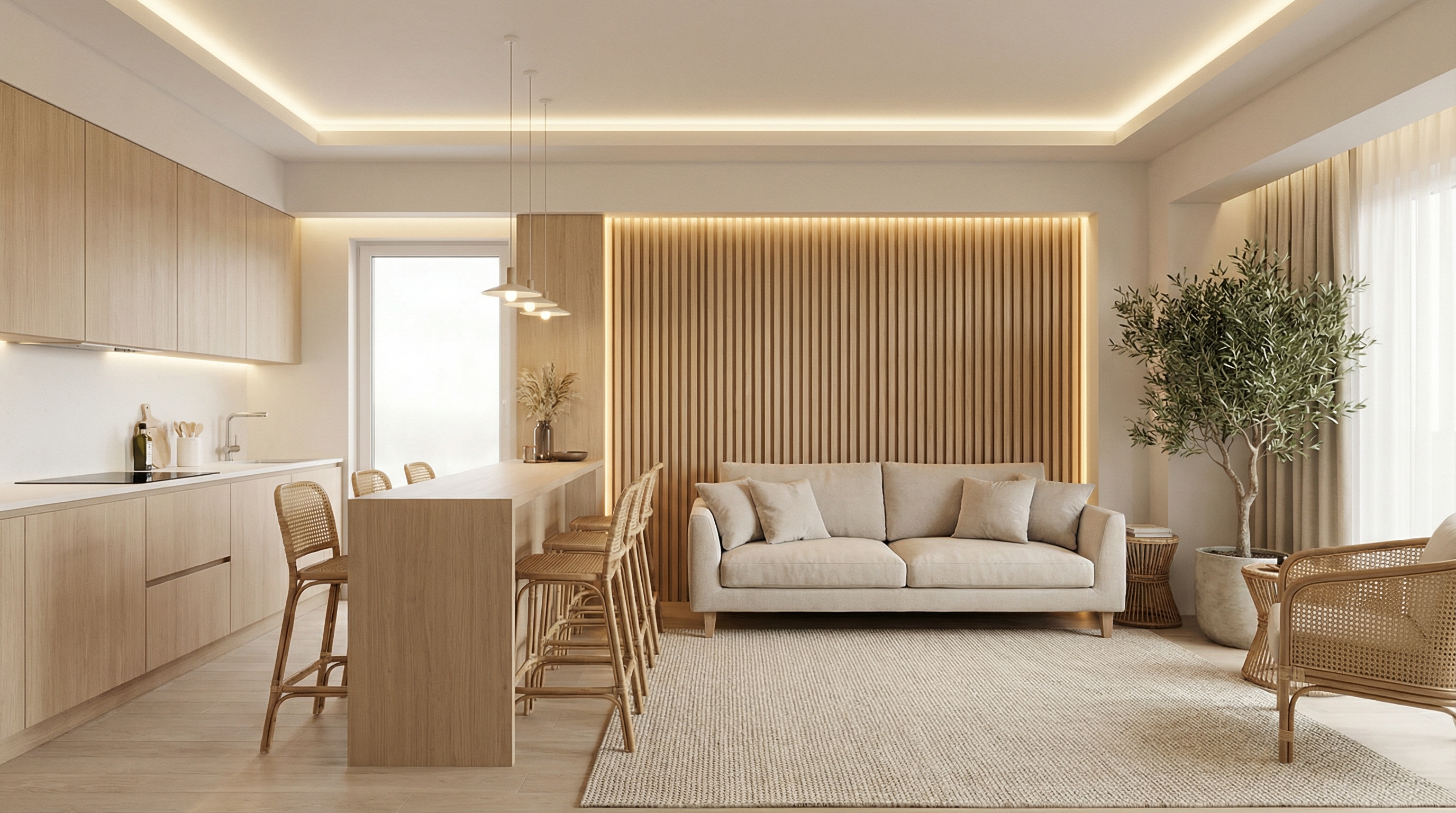 Дизайн гостиной в стиле Минимализм — фото интерьера от нейросети RoomGPT