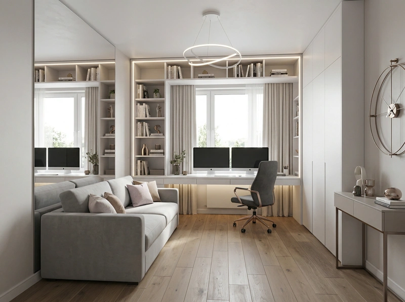 Дизайн гостиной в стиле Контемпорари — фото интерьера от нейросети RoomGPT