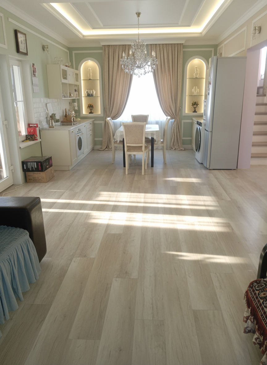 Дизайн кухни в стиле Классика — фото интерьера от нейросети RoomGPT